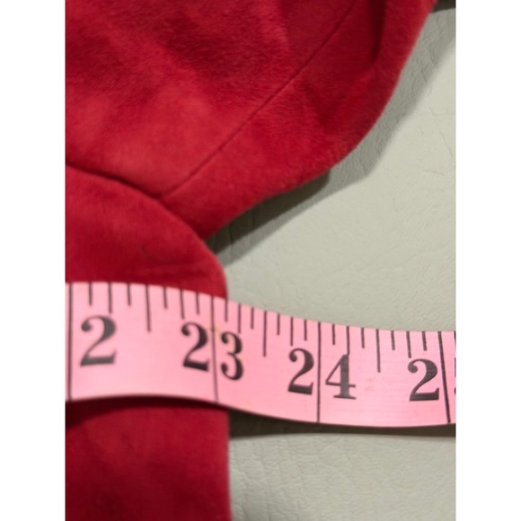 Paul Fredrick Suede Leather Jacket Mens L Red New Zip Front Harrington jacket - Picture 12 of 16
